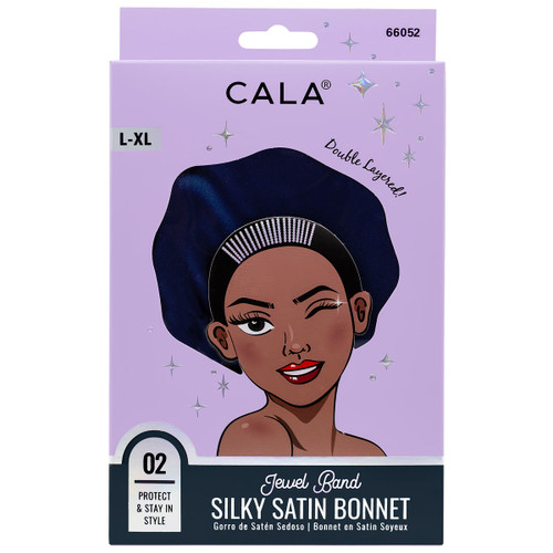 cala JEWEL BAND HAIR BONNET: BLUE
