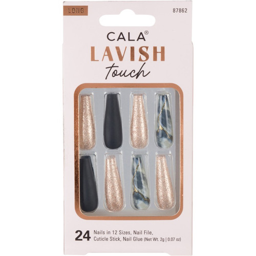 cala LAVISH TOUCH | LONG COFFIN MARBLE/BLK