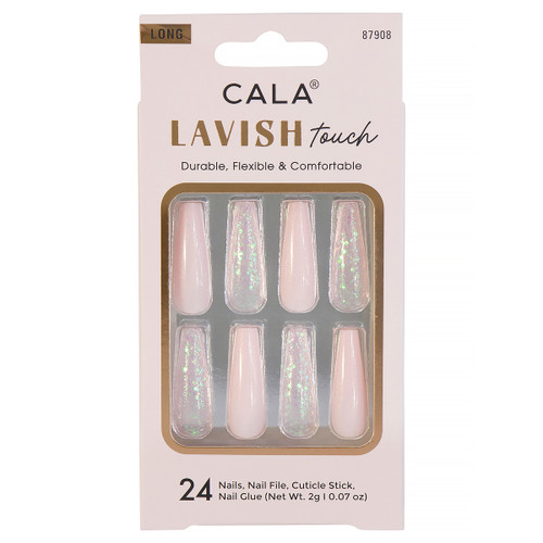 cala LAVISH TOUCH | LONG COFFIN PINK/GLITTER