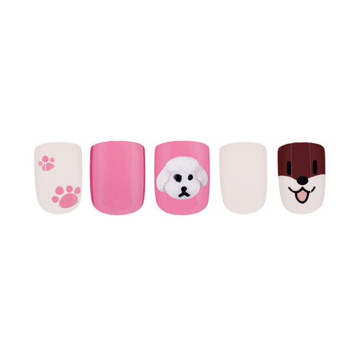 Cala LITTLE MISS NAILS: PINK/CREAM POODLE