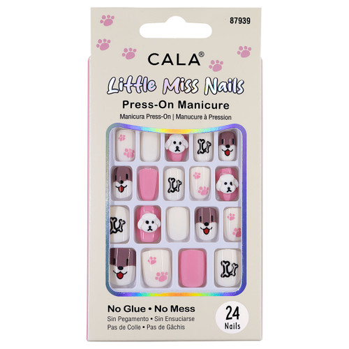 cala LITTLE MISS NAILS: PINK/CREAM POODLE
