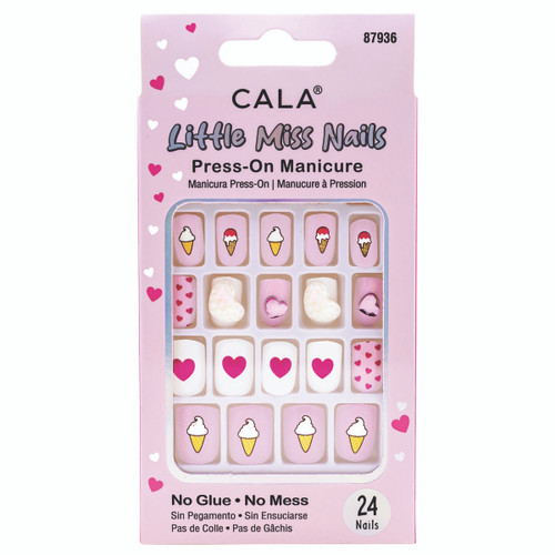 cala LITTLE MISS NAILS: PINK/WHT