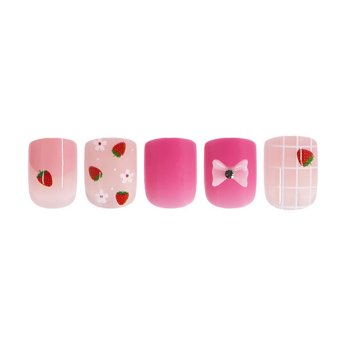 Cala LITTLE MISS NAILS: STRAWBERRY BOWS
