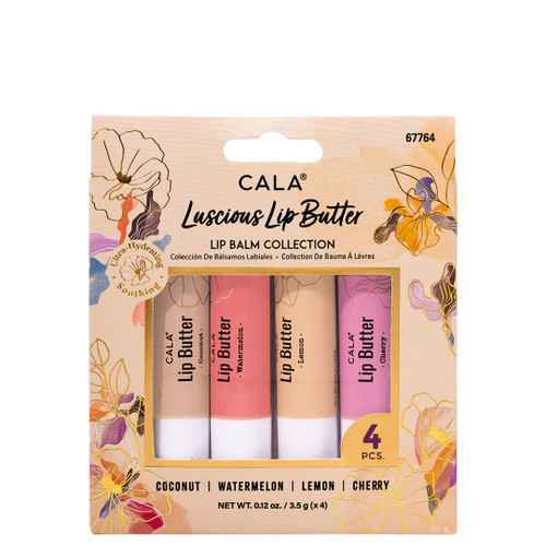 cala LUSCIOUS LIP BUTTER LIP BALM (4 PCS)