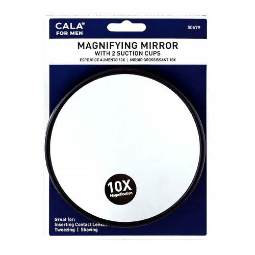 cala MAGNIFYING MIRROR (10X) w/ 2 SUCTION CUPS