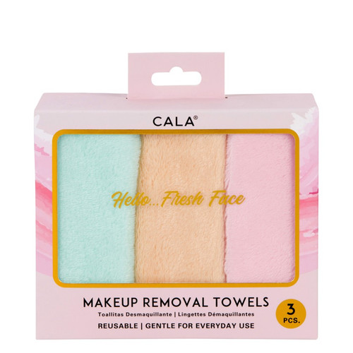cala MAKEUP CLEANSING FACIAL TOWELS (3PK)