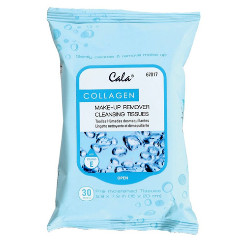 Cala CALA MAKEUP REMOVER CLEANSING TISSUES: COLLAGEN (30 SHEETS)