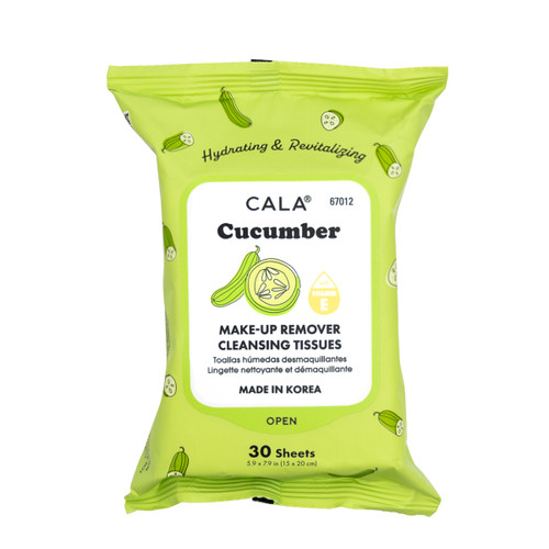 cala CALA MAKEUP REMOVER CLEANSING TISSUES: CUCUMBER (30 SHEETS)