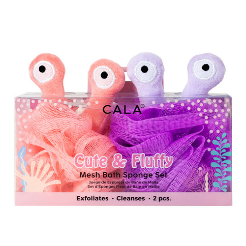 cala MESH BATH SPONGE SET | ALIENS (2PC)