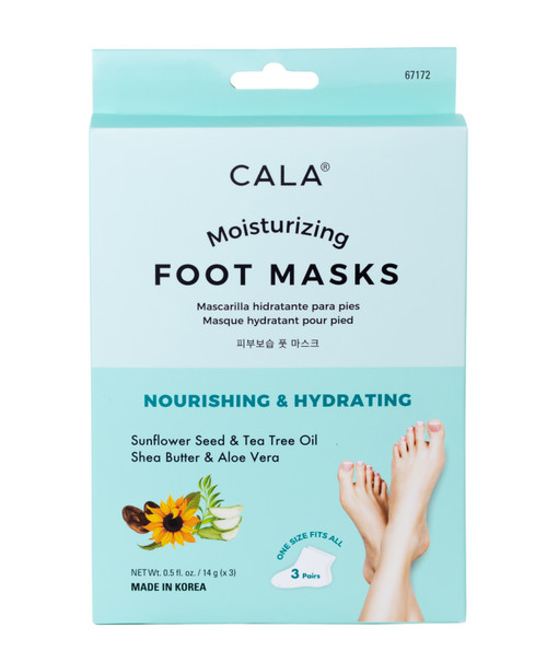 cala MOISTURIZING FOOT MASK SOCKS (3 PAIRS)