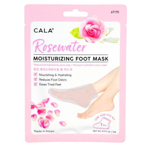 cala MOISTURIZING FOOT MASK SOCKS: ROSE (3 PAIRS)