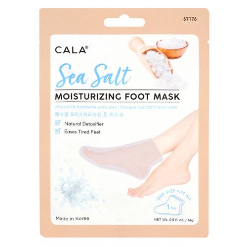 Cala MOISTURIZING FOOT MASK SOCKS: SEA SALT (3 PAIRS)