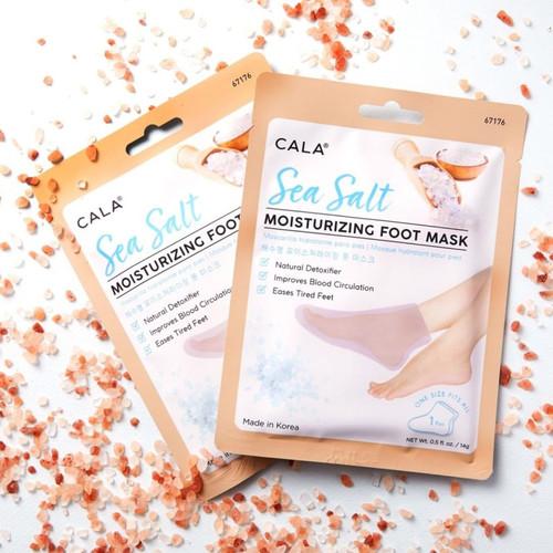 Cala MOISTURIZING FOOT MASK SOCKS: SEA SALT (3 PAIRS)