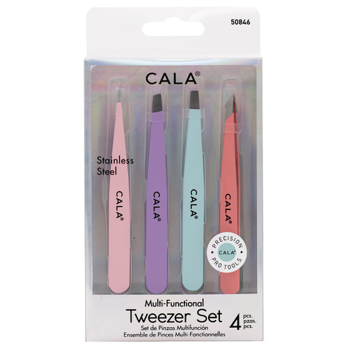 cala MULTI TWEEZER SET: MIXED COLORS