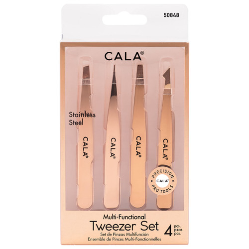 cala MULTI TWEEZER SET: ROSE GOLD