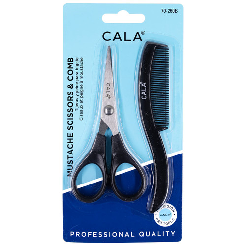 cala MUSTACHE SCISSORS & COMB SET