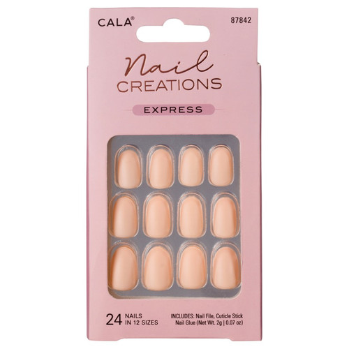 cala NAIL CREATIONS EXPRESS | OVAL MATTE NUDE