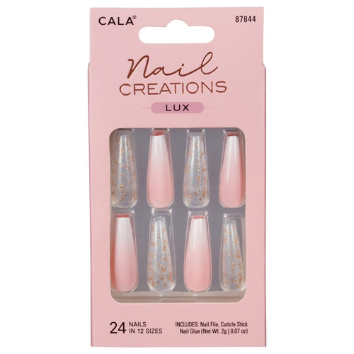 cala NAIL CREATIONS LUX | LONG COFFIN OMBRE