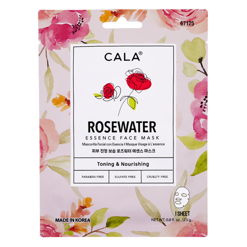 Cala NOURISHING ESSENCE FACE MASKS: ROSE WATER