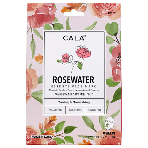 cala NOURISHING ESSENCE FACE MASKS: ROSE WATER