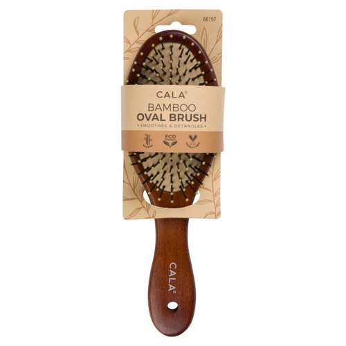 cala OVAL DARK BAMBOO HAIR BRUSH