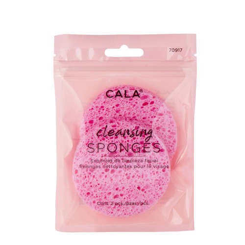 cala CALA PINK CELLULOSE CLEANSING SPONGES (2 PCS/ PK)