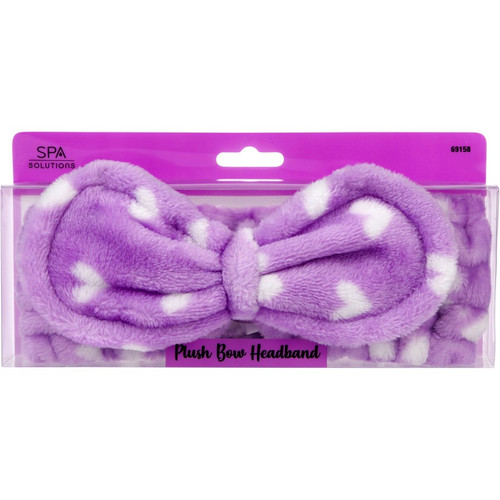 cala PLUSH BOW HEADBAND (HEART PRINT)