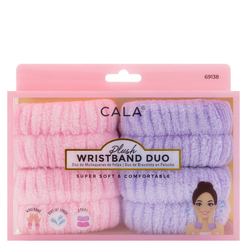 cala PLUSH WRISTBAND SET (PINK/LAVENDER)