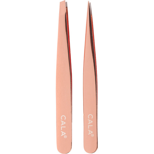 cala ROSE GOLD: TWEEZER DUO (POINTED/SLANTED)
