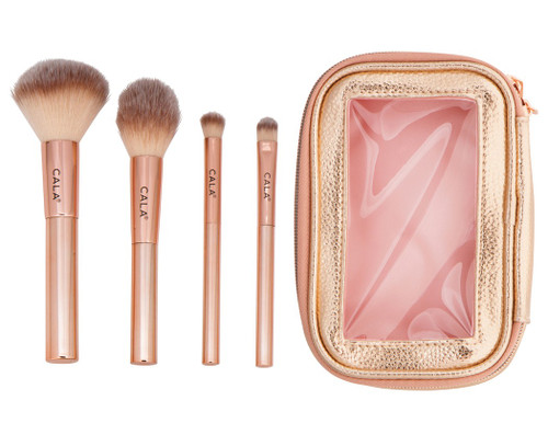 Cala ROSE RADIANCE 5-PIECE BRUSH SET & POUCH