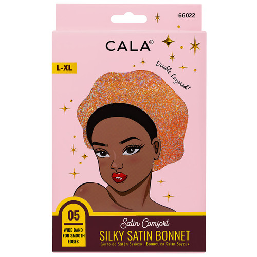 cala SATIN COMFORT BONNET: SHINY PEACH