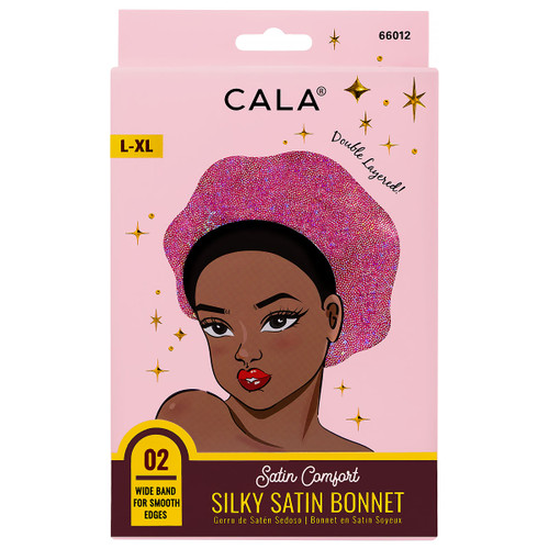 cala SATIN COMFORT BONNET: SHINY PINK