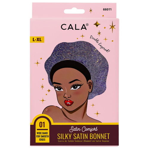 cala SATIN COMFORT BONNET: SHINY PURPLE