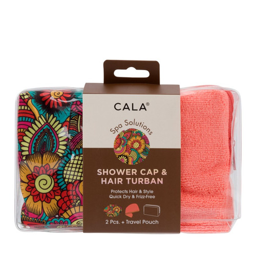 cala SHOWER CAP & HAIR TURBAN | FLOWER POWER