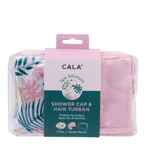 cala SHOWER CAP & HAIR TURBAN | PEACHY PALMS
