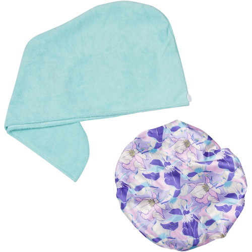 Cala SHOWER CAP & TURBAN SET (FLORAL DREAMS)