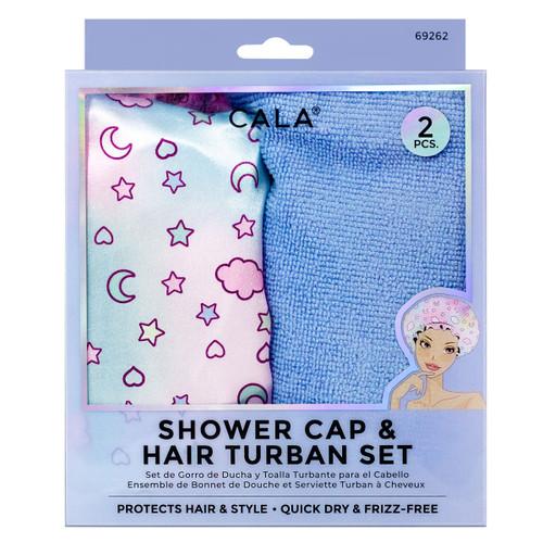 cala SHOWER TURBAN SET: STARS & MOOON
