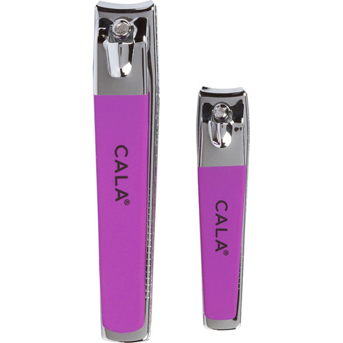 cala SOFT TOUCH: NAIL CLIPPER DUO (ORCHID)