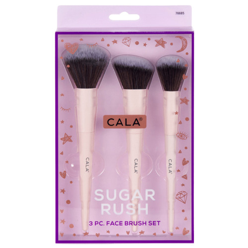 cala SUGAR RUSH FACE BRUSH SET (3PCS)