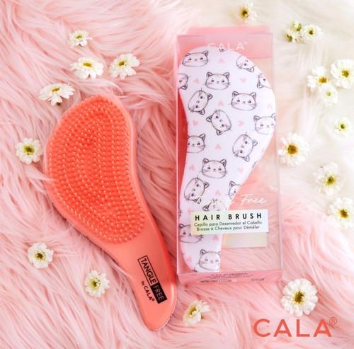 Cala TANGLE FREE HAIR BRUSH: MEOW MEOW