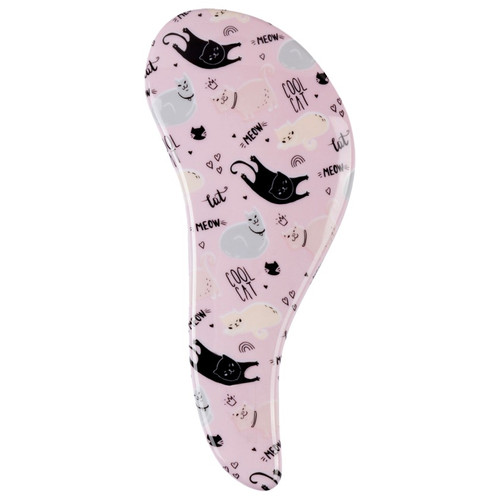 Cala TANGLE FREE HAIR BRUSH: MULTI-MEOW PINK
