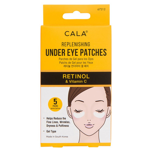 cala UNDER EYE PATCHES: RETINOL & VITAMIN C (5/PK)