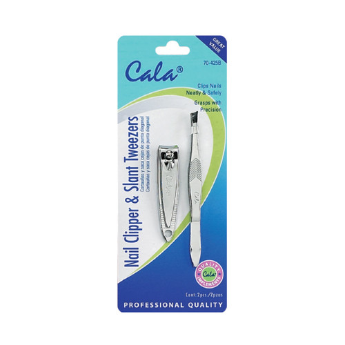 cala VALUE PACK: AIL CLIPPER & SLANT TWEEZERS
