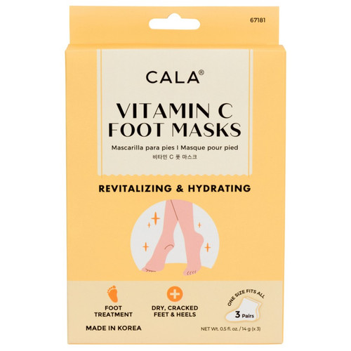 cala VITAMIN C FOOT MASK (3 PAIRS)
