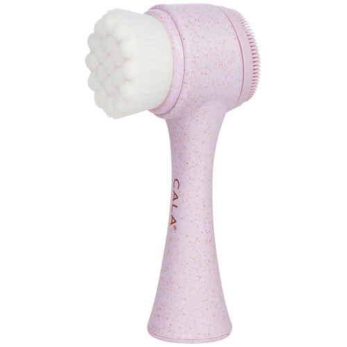 cala ECO FRIENDLY DUAL-ACTION FACIAL CLEANSING BRUSH (BLUSH)
