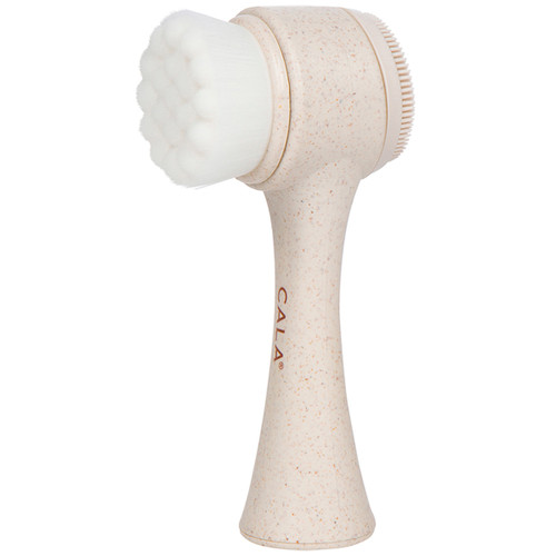 cala ECO FRIENDLY DUAL-ACTION FACIAL CLEANSING BRUSH (EARTH)