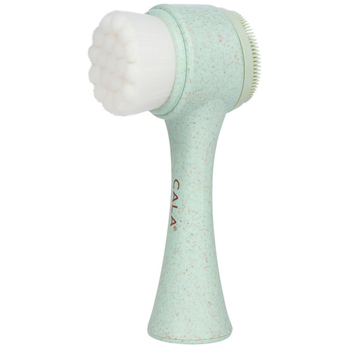 cala ECO FRIENDLY DUAL-ACTION FACIAL CLEANSING BRUSH (SAGE)
