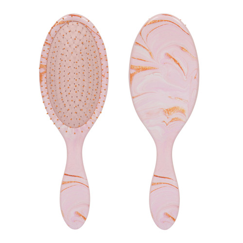 cala HAIR DETANGLER: WET-N-DRY BRUSH (PINK PASTEL MARBLE)