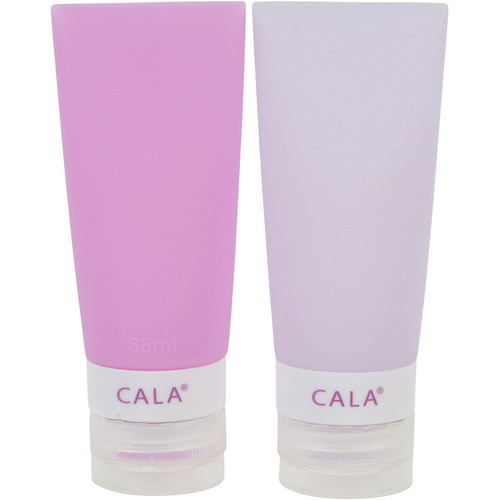 cala SILICONE TRAVEL BOTTLES: LAVENDER (2 bottles / 2.2oz )