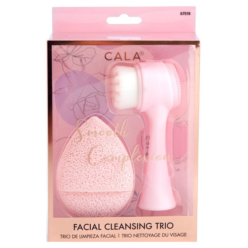 cala SMOOTH COMPLEXION FACIAL CLEANSING TRIO (BABY PINK)